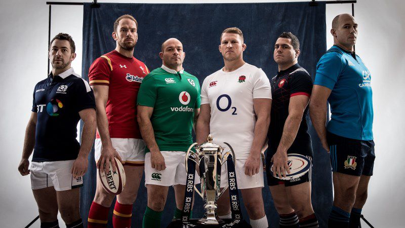 REPRO FREE***PRESS RELEASE NO REPRODUCTION FEE*** 2017 RBS 6 Nations Rugby Championship Launch, The Hurlingham Club, Ranelagh Gardens, London 25/1/2017 Pictured (L-R) Captains Greig Laidlaw of Scotland, Alun Wyn Jones of Wales, Rory Best of Ireland, Dylan Hartley of England, Guilhem Guirado of France and Sergio Parisse of Italy at the launch of the 2017 RBS Six Nations Championship at The Hurlingham Club in rugby London today Mandatory Credit ©INPHO/Billy Stickland