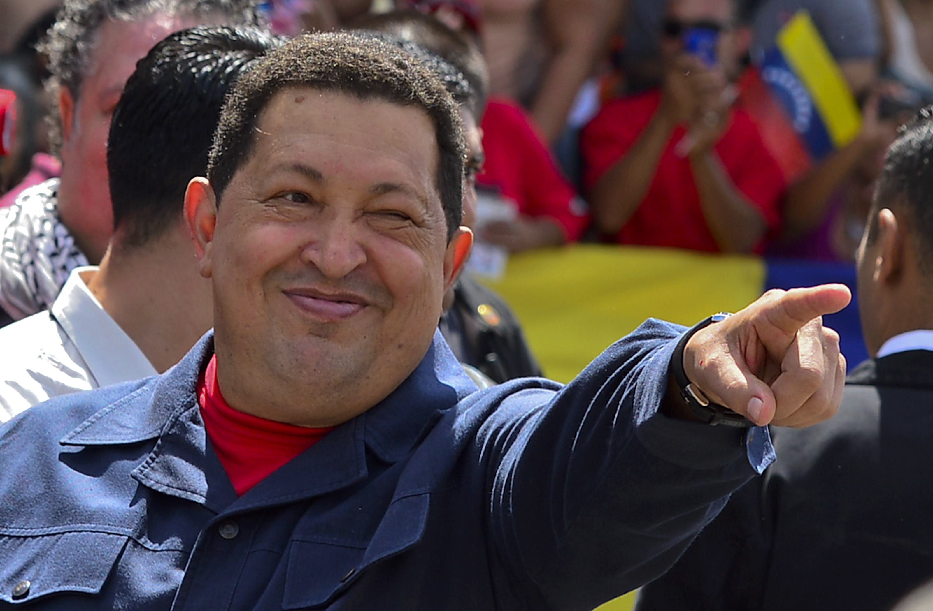 Il precedente presidente del Venezuela Hugo Chavez