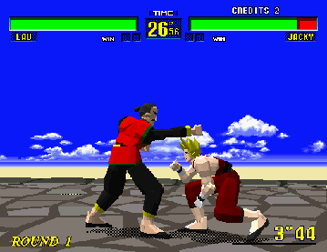 virtua fighter flat shading grafica