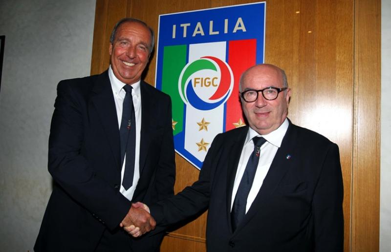 Gian Piero Ventura, ex-allenatore dell'Italia e Carlo Tavecchio, presidente della FIGC. Foto: FIGC.it