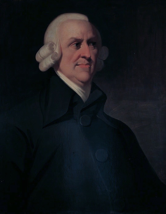 Adam Smith, autore de "La ricchezza delle Nazioni" fu un sostenitore della dieta vegetariana.