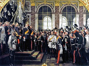 Proclamazione a Versailles del Reich (1871).