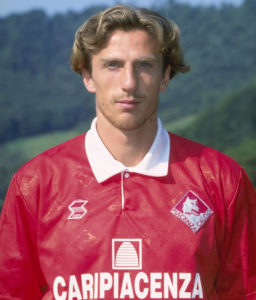 Un giovane Eusebio Di Francesco al Piacenza nella stagione 1996/97. Foto: Getty Images