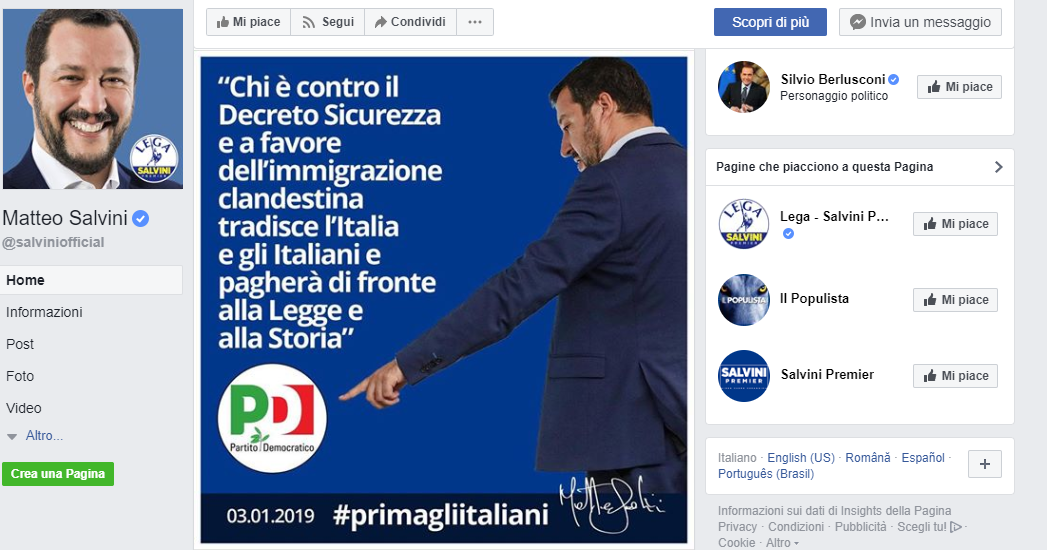 i traditori di Salvini non rientrano nella nuova italianità