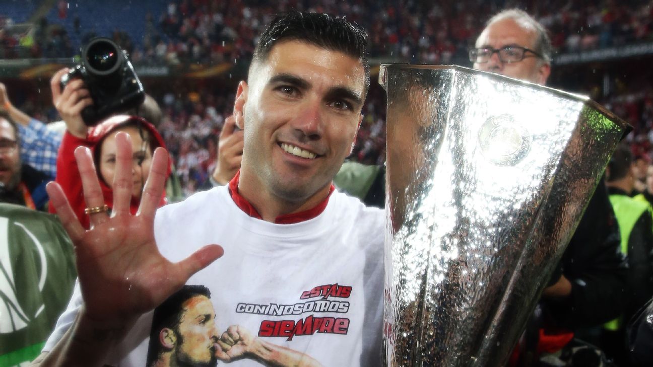 José Antonio Reyes, vincitore della Coppa UEFA/Europa League per cinque volte. Unico ad esserci riuscito nella storia del calcio. Foto: Getty Images.