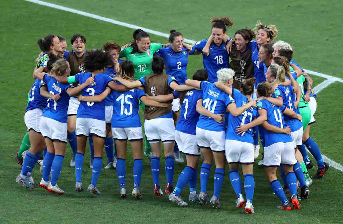 La Nazionale femminile di calcio ai mondiali di Francia 2019. Foto: Getty Images.