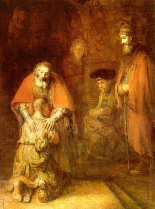 Rembrandt - il ritorno del figliol prodigo (1669)