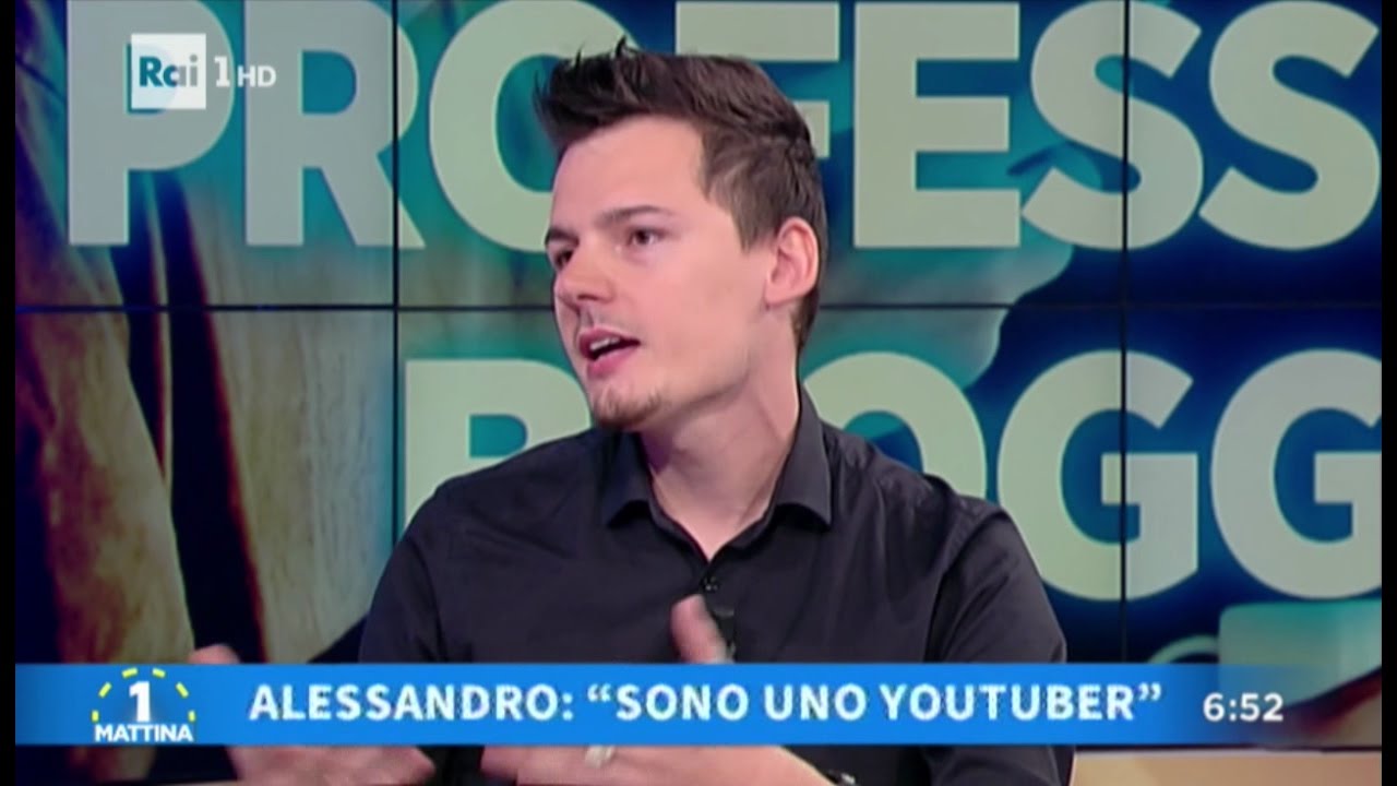 Alessandro Masala, opinionista del web in una sua apparizione televisiva