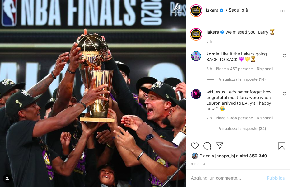 Lakers campioni