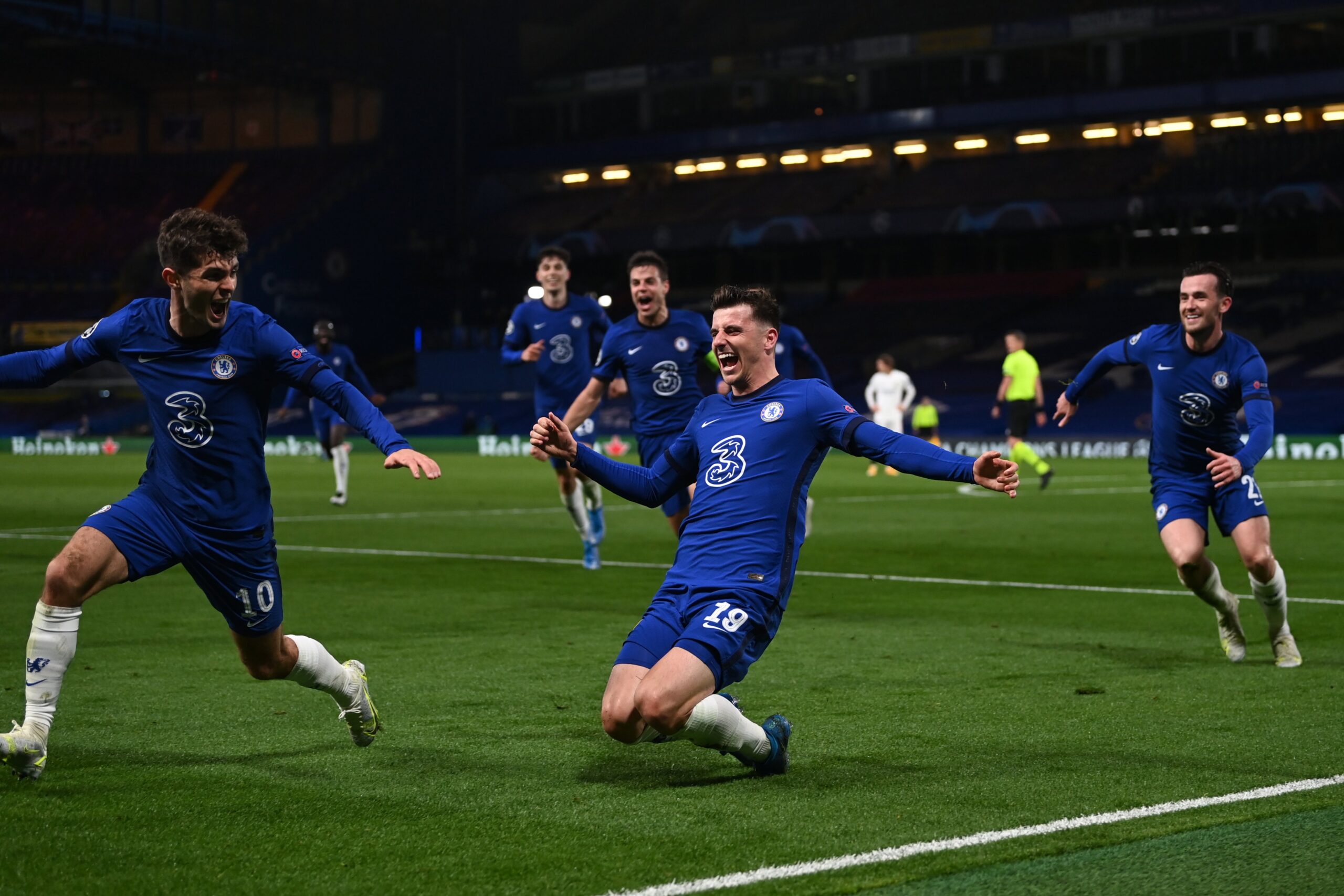 Chelsea - Real Madrid 2-0, Mason Mount segna il gol decisivo per la qualificazione alla finale di Champions League.Foto: twitter.com/chelseafc