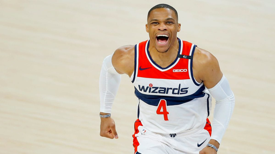 Mister Tripla Doppia, Russell Westbrook, con la maglia dei Wizards.