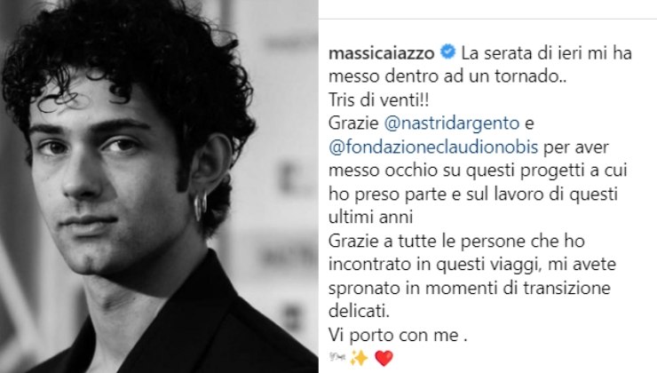 Massimiliano Caiazzo, la sua dedica commuove, ecco perché