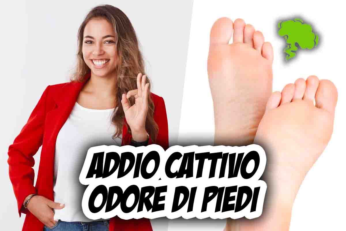 eliminare piedi cattivo odore