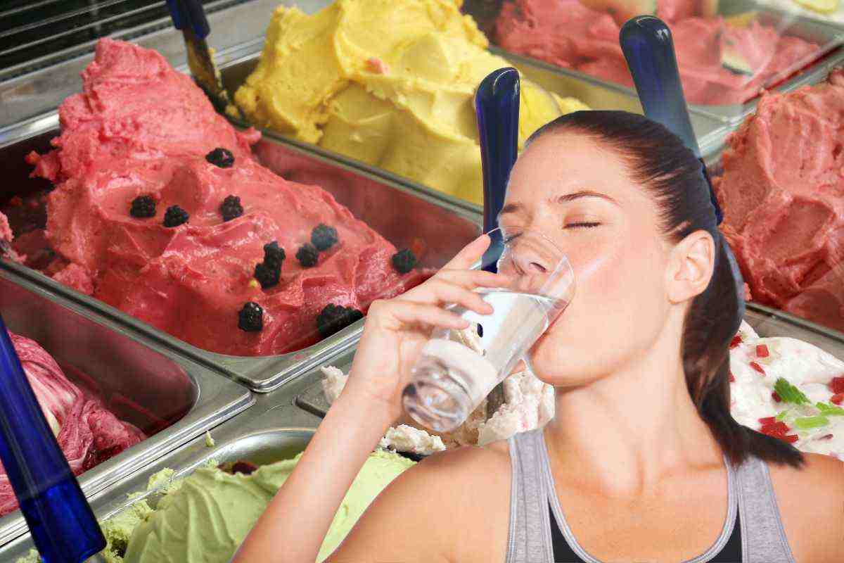 Perché viene sete dopo il gelato