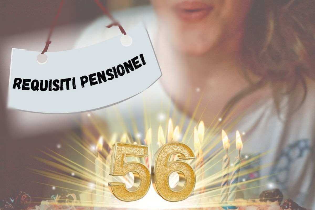 Pensione a 56 anni 