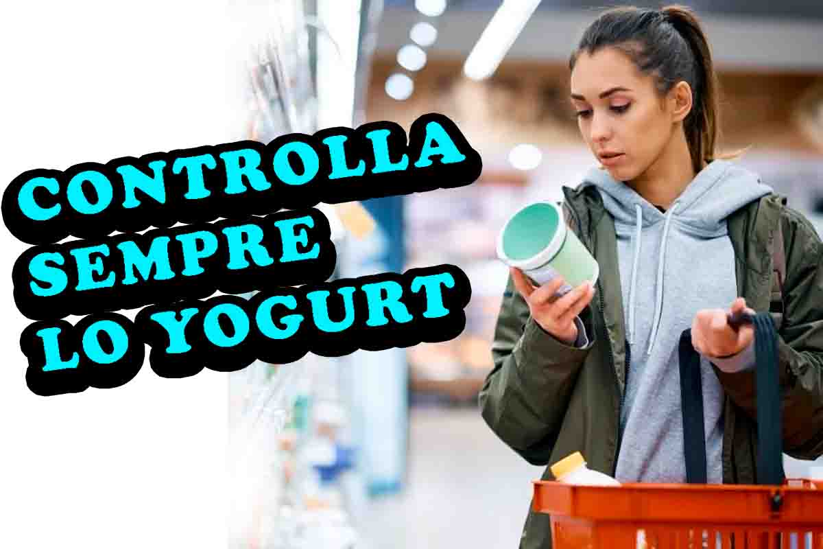 Yogurt controlla questo sui vasetti