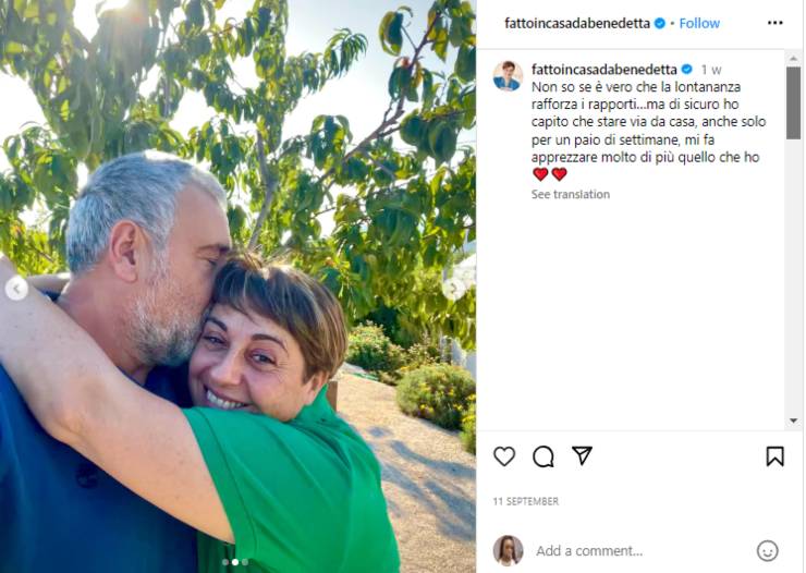 Il post di Benedetta Rossi