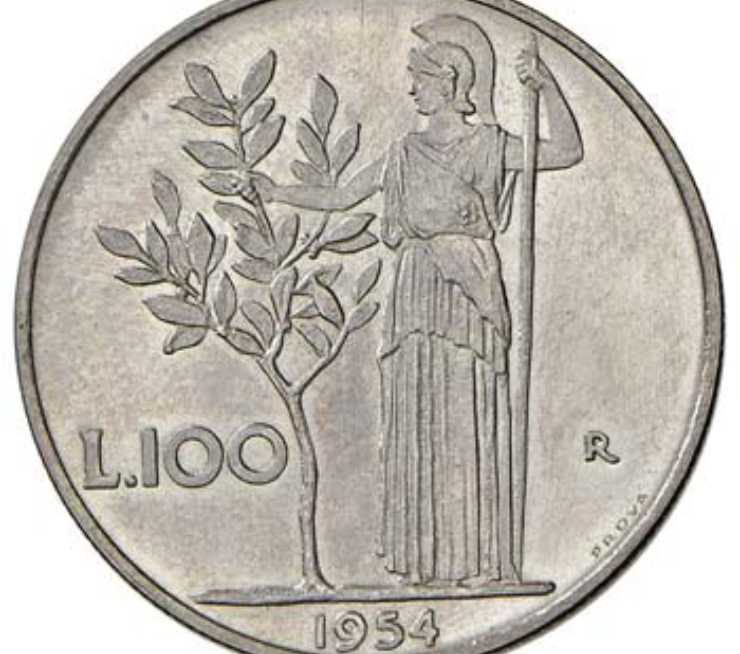 La 100 lire Minerva può valere anche 3mila euro 
