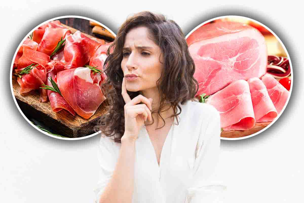 Fa men male il prosciutto crudo o quello cotto