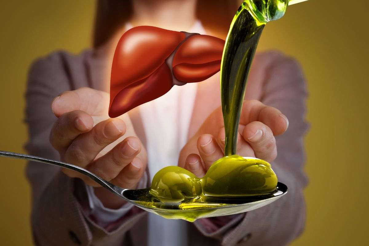Fegato e olio extravergine d'oliva