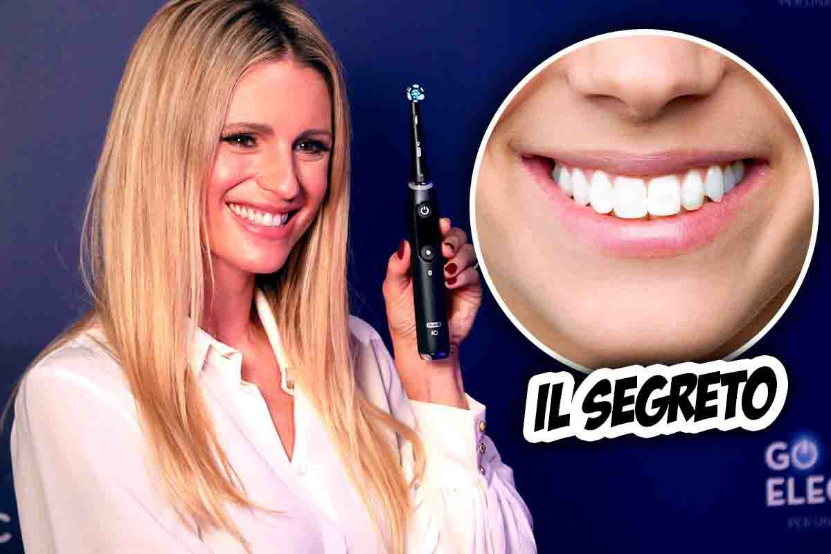Il segreto di Michelle Hunziker sui suoi denti perfetti