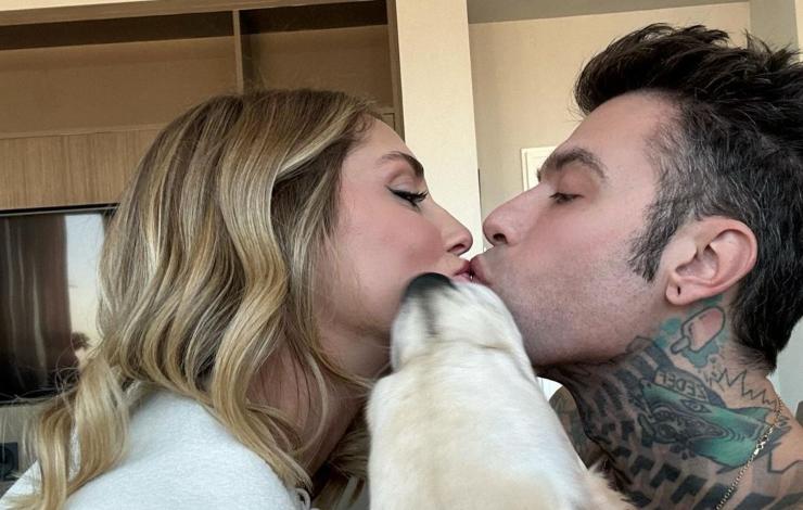 chiara ferragni, il bacio in bocca