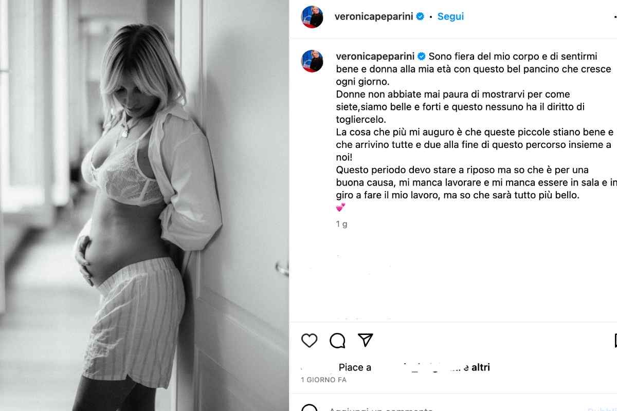 Veronica Peparini post social lingerie