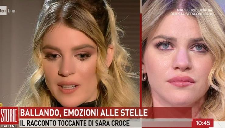 Sara Croce lutto lacrime