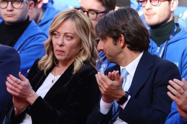riavvicinamento andrea giambruno giorgia meloni