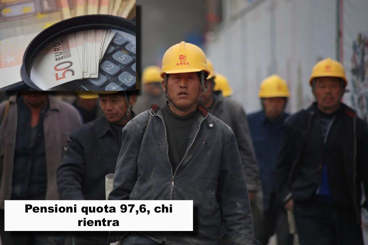 Pensioni quota 97,6 operai e lavori usuranti, chi rientra