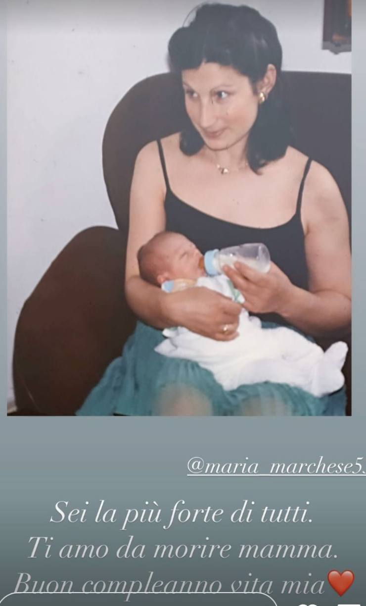 Emma e il suo pensiero alla mamma