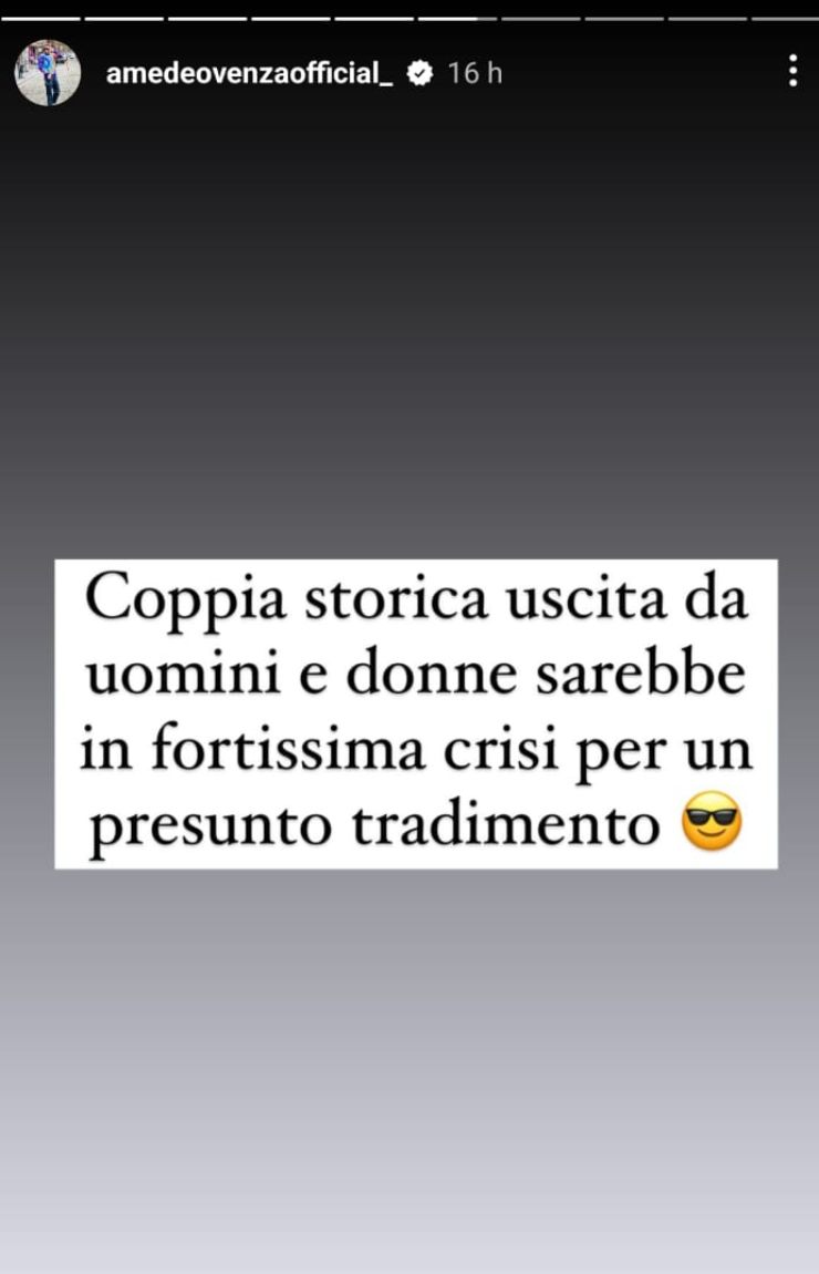 uomini e donne tradimento coppia 