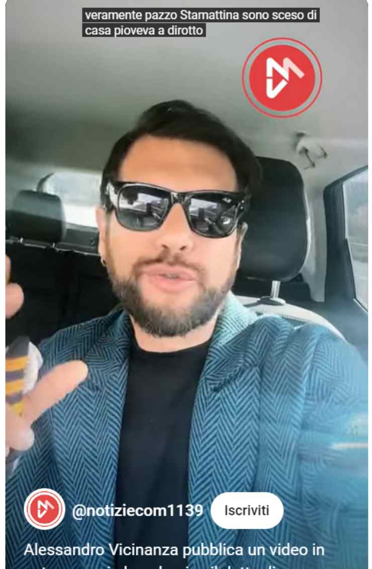 alessandro vicinanza video in auto dettaglio choc