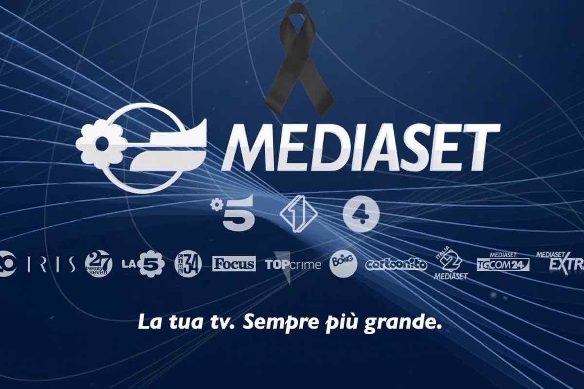 lutto mediaset