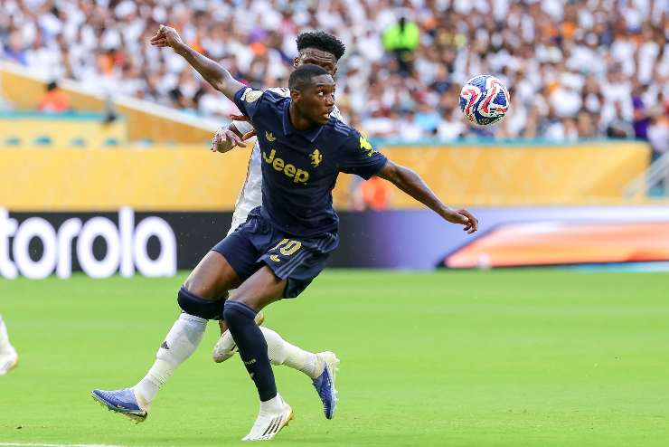 Kolo Muani in azione con la maglia della Juve