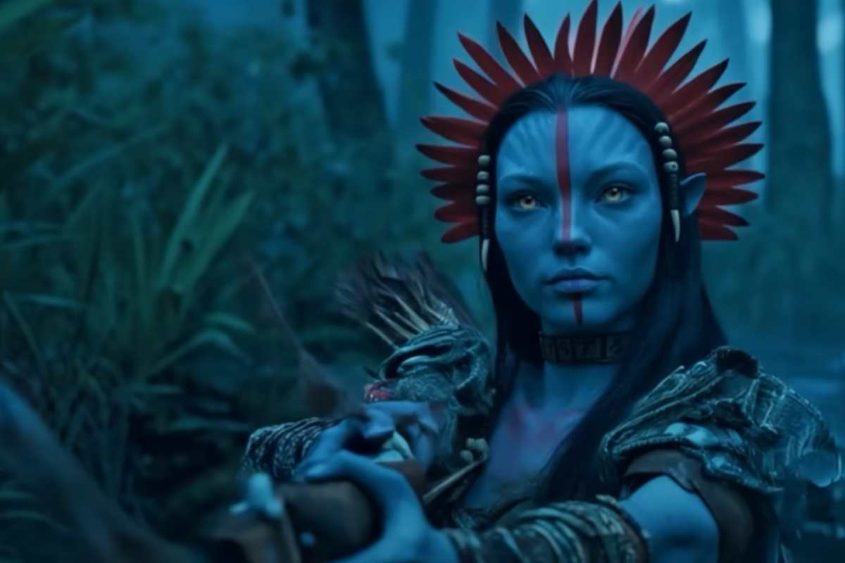Personaggio Avatar 3 in primo piano