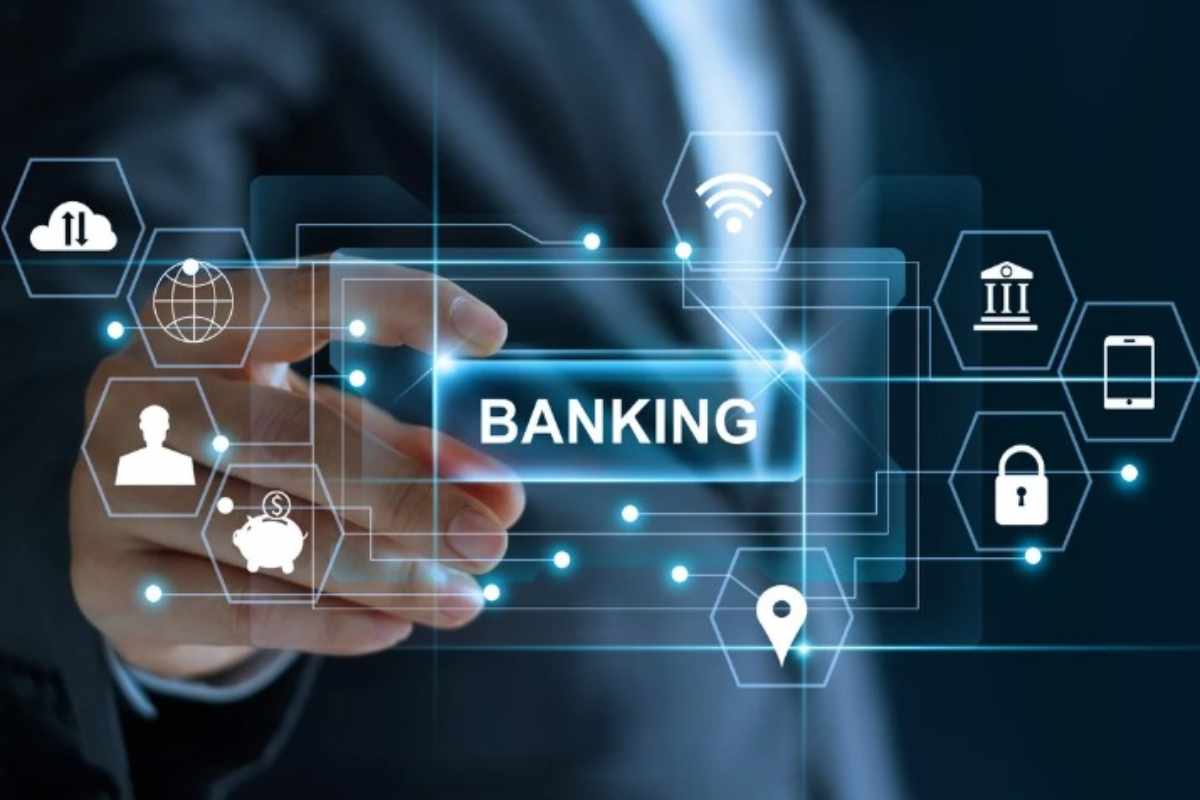 banca online , immagine connessioni virtuali 