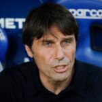 Antonio Conte sulla panchina del Napoli