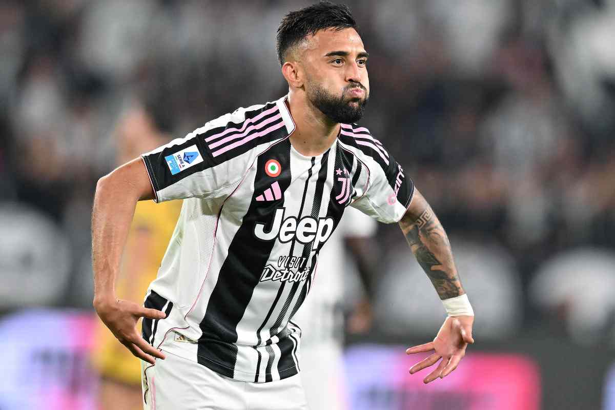 Nico Gonzalez che esulta dopo una rete