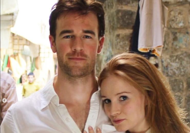 Van Der Beek insieme alla moglie in uno scatto di diversi anni fa