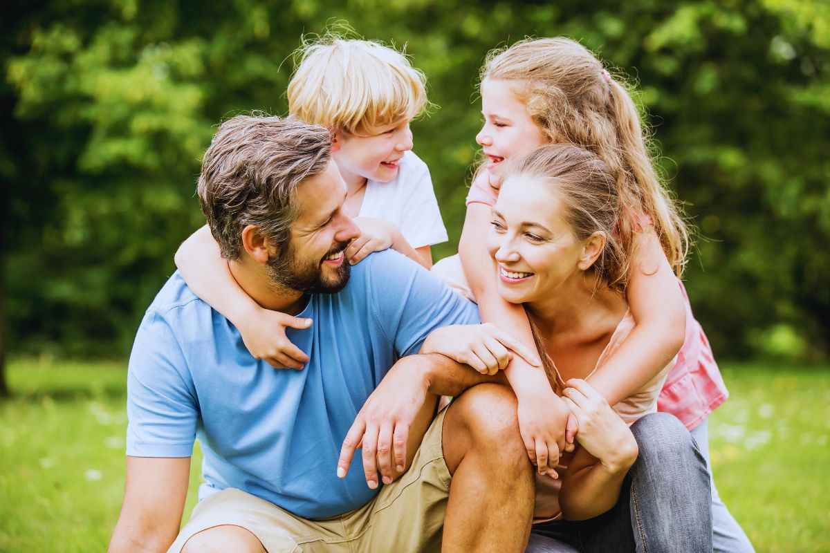famiglia diquattro persone