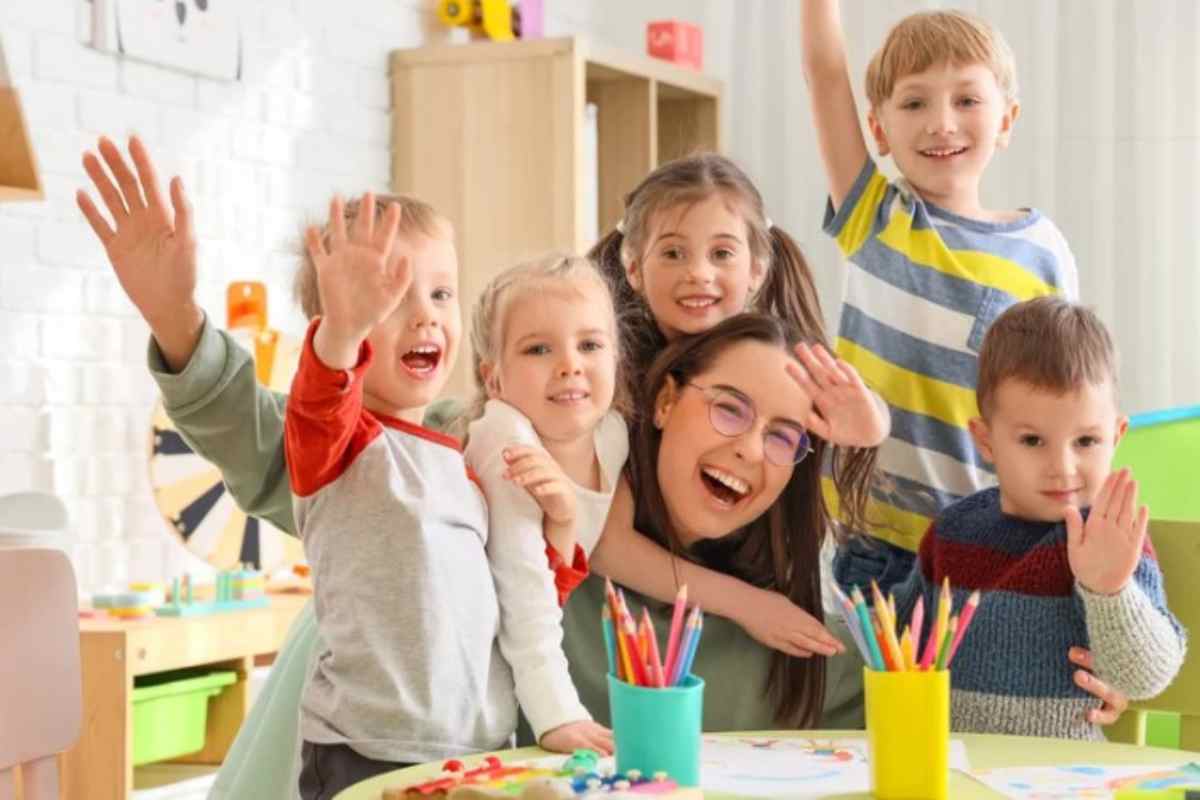 bambini all'asilo