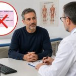 uomo fa visita medica